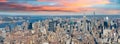 New York City - Aerial view of Manhattan skyline Royalty Free Stock Photo