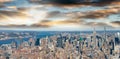 New York City - Aerial view of Manhattan skyline Royalty Free Stock Photo