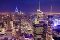 New York City Aerial View Royalty Free Stock Photo