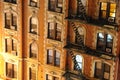 New York City Apartment Building Close up Royalty Free Stock Photo