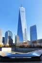 NEW YORK CITY - APRIL 17: NYC's 9/11 Memorial at World Trade Cen Royalty Free Stock Photo
