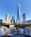 NEW YORK CITY - APRIL 17: NYC's 9/11 Memorial at World Trade Cen Royalty Free Stock Photo