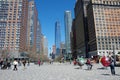 New York City - April 2, 2017: World Trade Center Freedom Tower from Battery Park in Manhattan, New York.