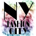 New York city art. Street graphic style NYC. Fashion stylish print. Template apparel, card, label, poster. emblem, t-shirt stamp.