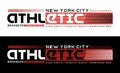 New York City athletic sport typography design with a background of black white color variants, Vector image illustrator