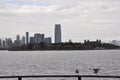 New York City,August 2nd:Ellis Island over Hudson river from New York City