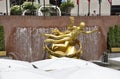 New York City,August 2nd:Lower Rockefeller Plaza from Manhattan in New York City Royalty Free Stock Photo