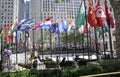 New York City,August 2nd:Rockefeller Plaza from Manhattan in New York City Royalty Free Stock Photo