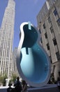 New York City,August 2nd:Rockefeller Plaza Sculpture from Manhattan in New York City Royalty Free Stock Photo