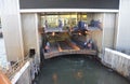 New York City,August 3rd:Staten Island Ferry Terminal from lower Manhattan in New York City Royalty Free Stock Photo