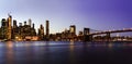 New York City - beautiful sunset at manhattan Royalty Free Stock Photo