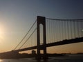 New York City bridge sunrise architecture Royalty Free Stock Photo