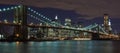 NEW YORK CITY BROOKLYN BRIDGE Royalty Free Stock Photo