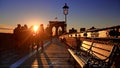 New York City Brooklyn Bridge in Manhattan Royalty Free Stock Photo