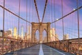 New York City on Brooklyn Bridge