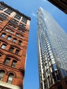 New York City Buildings Old and New Royalty Free Stock Photo