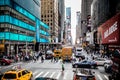 New York City busy street september 19. 2014