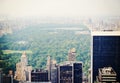 New York City Central Park in the fog Royalty Free Stock Photo