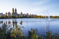 New York City Central Park Jacqueline Kennedy Onassis Reservoir Royalty Free Stock Photo