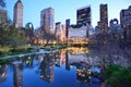 New York City Central Park Lake Royalty Free Stock Photo