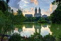 New York City Central Park Lake Royalty Free Stock Photo