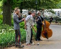 New York City Central Park Street Performers Royalty Free Stock Photo