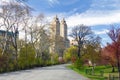 New York City - Central Park Trail in Spring Royalty Free Stock Photo