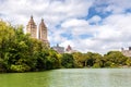 New York City Central Park west side view Royalty Free Stock Photo