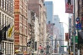 New York City, 2018: The crowded sidewalks of Broadway Royalty Free Stock Photo