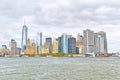 New York City in a cloudy day. Royalty Free Stock Photo