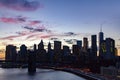 New York City Colorful Skyline