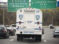 New York City Corrections bus on Grand Central Parkway