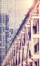 New York City diverse architecture, color toning applied, USA Royalty Free Stock Photo