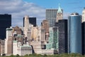 New York City Downtown Manhattan cityscape and architecture detail in NYC Royalty Free Stock Photo