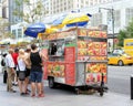 New York City Food Vendor Cart Royalty Free Stock Photo