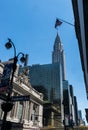 New York City Grand Central Railway and Chrysler Building Royalty Free Stock Photo