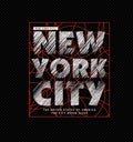 New york city grunge design typography, vector design text illustration, poster, banner, flyer, postcard , sign, t shirt graphics Royalty Free Stock Photo