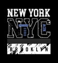 NEW YORK CITY grunge design typography, vector design text illustration, poster, banner, flyer, postcard , sign, t shirt graphics Royalty Free Stock Photo