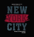NEW YORK CITY Grunge design typography, vector design text illustration, poster, banner, flyer, postcard , sign, t shirt graphics Royalty Free Stock Photo