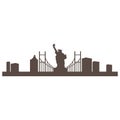 New york city image in vector type