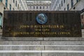 John D. Rockefeller, Jr. memorial plaque at Rockefeller Center