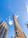 NEW YORK CITY - JUNE 2013: Flatiron building facade in Manhattan Royalty Free Stock Photo