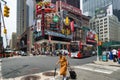 NEW YORK CITY - JUNE 15, 2015: intersection of Broadway and 48th St