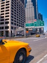 NEW YORK CITY - JUNE 11, 2013: Manhattan traffic on a hot sunny day