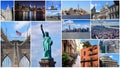 New York City landmark collage Royalty Free Stock Photo