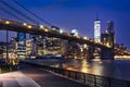 New York City lights Royalty Free Stock Photo