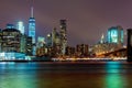 New York City lights Royalty Free Stock Photo