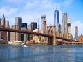 New York city Lower Manhattan skyline Royalty Free Stock Photo