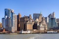 New York city Lower Manhattan skyline Royalty Free Stock Photo