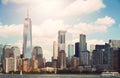 New York City - Lower Manhattan skyline Royalty Free Stock Photo